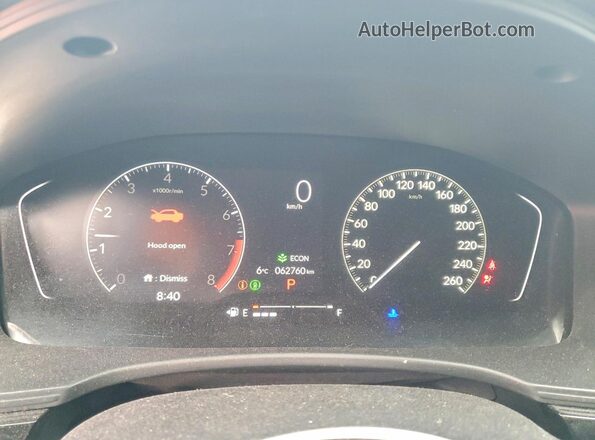 2HGFE2F57NH128024 2022 HONDA CIVIC Black Սարքավորումների վահանակի տեսք