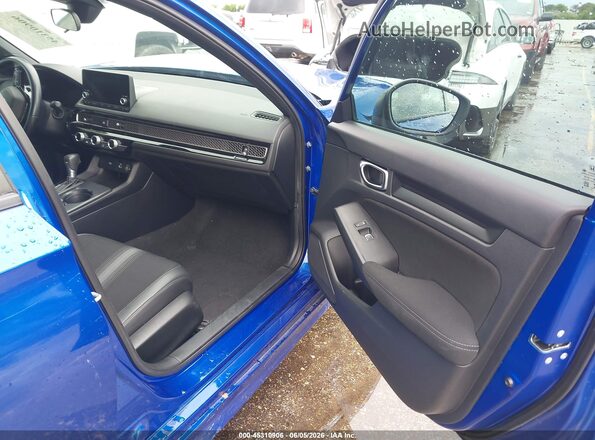 2HGFE2F57NH516421 2022 HONDA CIVIC Blue Widok wnętrza z przodu