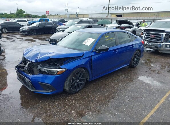 2HGFE2F57NH516421 2022 HONDA CIVIC Blue Przód lewy