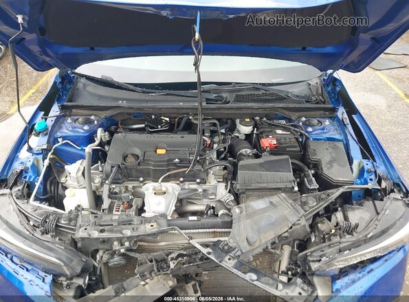 2HGFE2F57NH516421 2022 HONDA CIVIC Blue Widok z tyłu