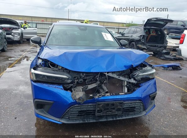 2HGFE2F57NH516421 2022 HONDA CIVIC Blue Widok wnętrza z tyłu
