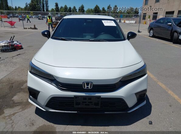 2HGFE2F57NH557115 2022 HONDA CIVIC White Instrument cluster view