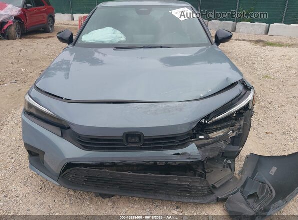 2HGFE2F57NH571015 2022 HONDA CIVIC Gray Դիմացի տեսք