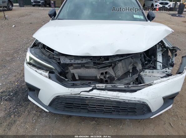 2HGFE2F57NH591202 2022 HONDA CIVIC White Widok z przodu
