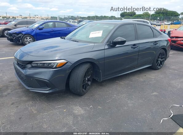 2HGFE2F57NH601243 2022 HONDA CIVIC Серый Передняя левая четверть
