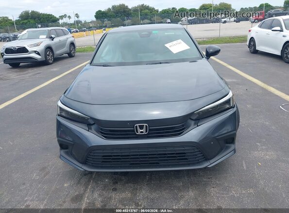 2HGFE2F57NH601243 2022 HONDA CIVIC Серый Вид задней части салона