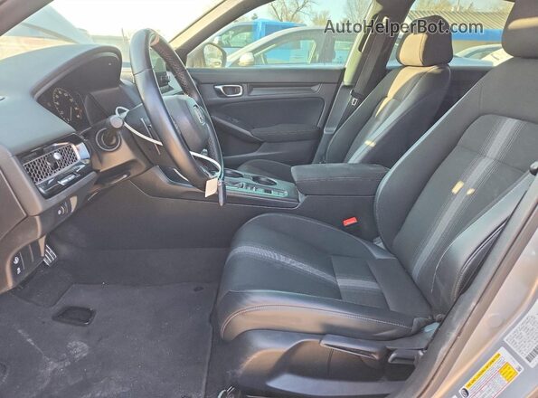 2HGFE2F57NH603302 2022 HONDA CIVIC Серебряный Вид салона спереди