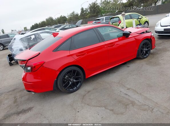 2HGFE2F57NH609066 2022 HONDA CIVIC Красный Задняя правая четверть