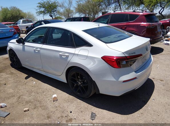 2HGFE2F57NH610511 2022 HONDA CIVIC White Հետևի ձախ