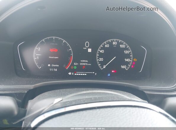 2HGFE2F57PH525932 2023 HONDA CIVIC Gray უკანა სავარძლების ხედი