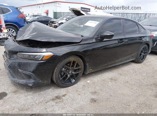 2HGFE2F57RH510771 2024 HONDA CIVIC Black Առջևի ձախ երեք քառորդ տեսարան