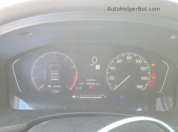 2HGFE2F57RH532673 2024 HONDA CIVIC White Вид щитка приладів