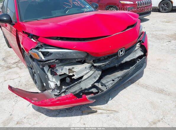 2HGFE2F57RH551501 2024 HONDA CIVIC Красный Вид спереди