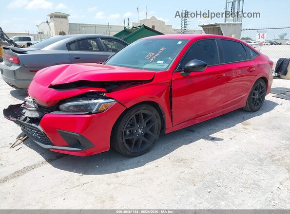 2HGFE2F57RH551501 2024 HONDA CIVIC Красный Передняя левая четверть