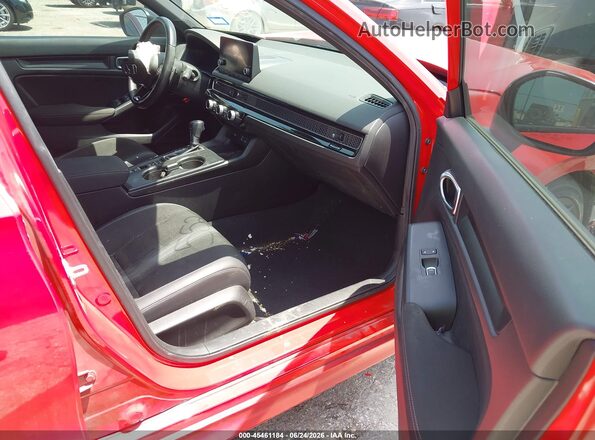 2HGFE2F57RH551501 2024 HONDA CIVIC Красный Вид салона спереди