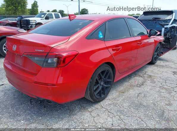 2HGFE2F57RH551501 2024 HONDA CIVIC Красный Задняя правая четверть