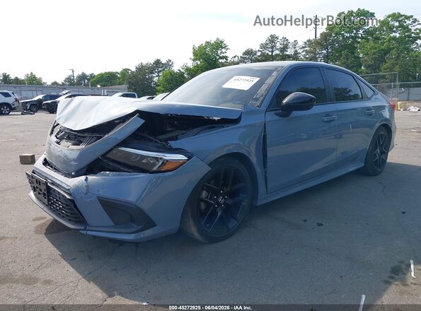 2HGFE2F57RH588256 2024 HONDA CIVIC Gray წინა მარცხენა ხედი სამი მეოთხედიდან