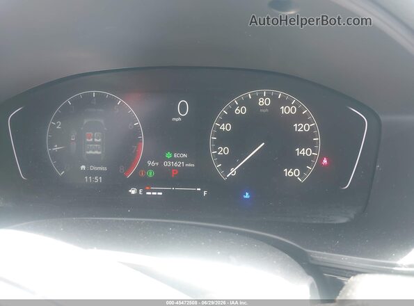 2HGFE2F57RH591836 2024 HONDA CIVIC Red Vista de los asientos traseros
