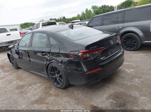 2HGFE2F57SH529777 2025 HONDA CIVIC Black Trasero izquierdo