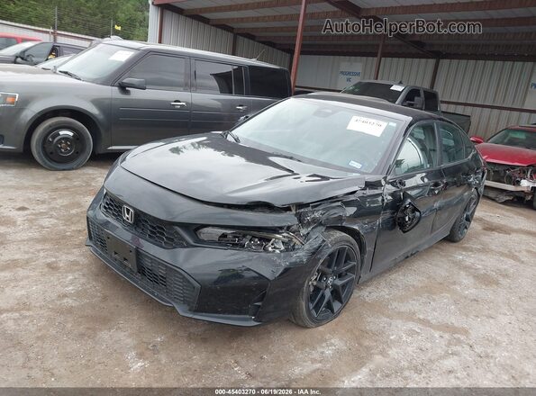 2HGFE2F57SH529777 2025 HONDA CIVIC Black Vista tres cuartos delantera izquierda