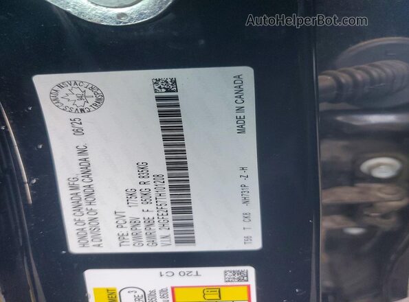2HGFE2F57TH101208 2026 HONDA CIVIC Black 