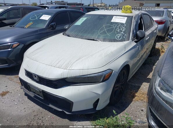2HGFE2F57TH510678 2026 HONDA CIVIC White Առջևի ձախ երեք քառորդ տեսարան