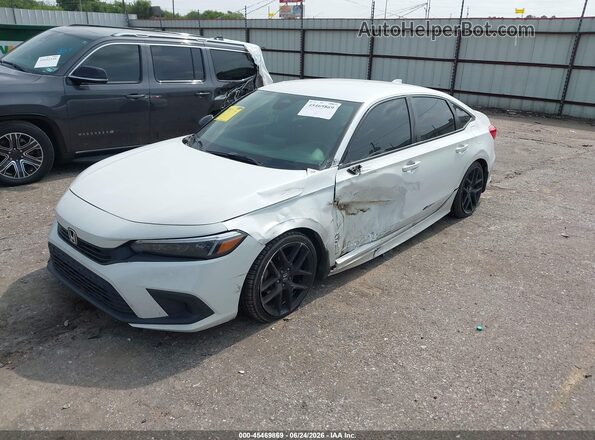 2HGFE2F58NH502513 2022 HONDA CIVIC White წინა მარცხენა ხედი სამი მეოთხედიდან