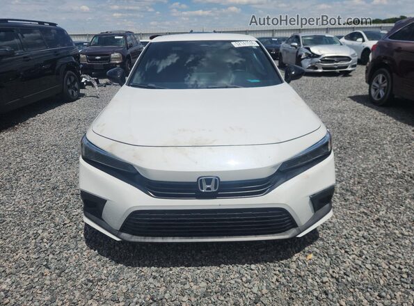2HGFE2F58NH544907 2022 HONDA CIVIC White Widok z przodu
