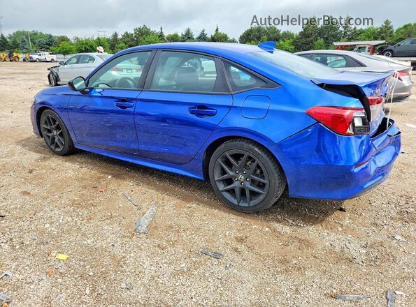 2HGFE2F58NH552067 2022 HONDA CIVIC Blue Հետևի ձախ
