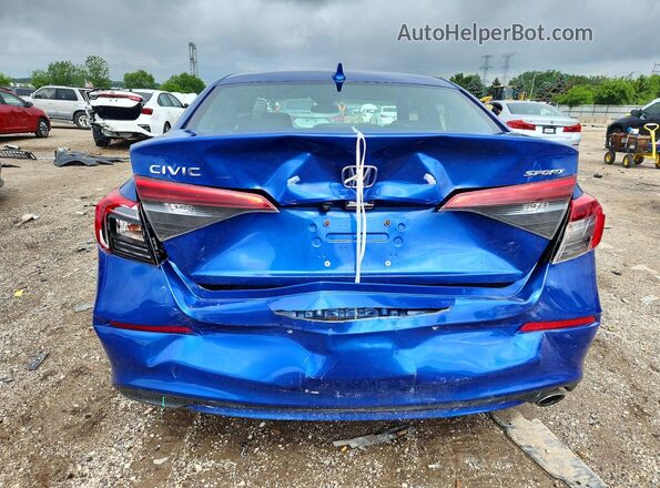 2HGFE2F58NH552067 2022 HONDA CIVIC Blue Հետևի տեսք