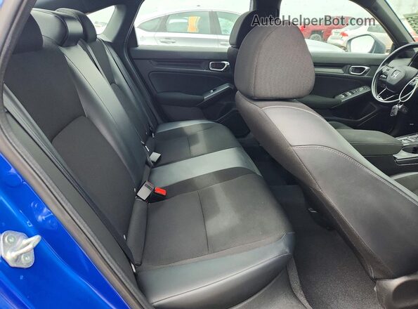 2HGFE2F58NH552067 2022 HONDA CIVIC Blue Հետևի նստատեղերի տեսք