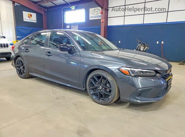 2HGFE2F58NH570312 2022 HONDA CIVIC Gray Front right