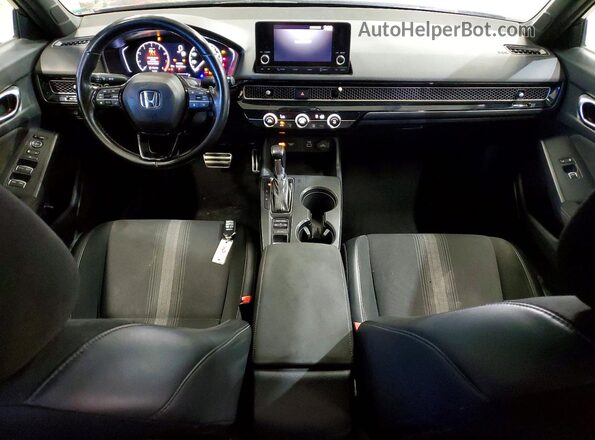 2HGFE2F58NH570312 2022 HONDA CIVIC Gray Dashboard view