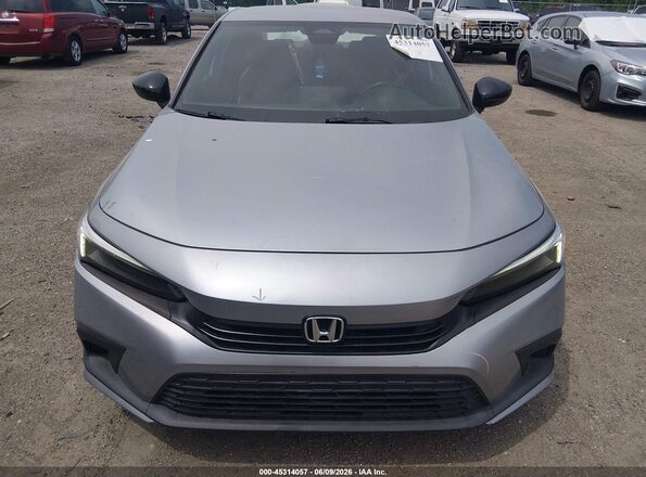 2HGFE2F58NH578393 2022 HONDA CIVIC Gray Instrument cluster view