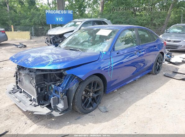 2HGFE2F58NH589359 2022 HONDA CIVIC Blue Front left