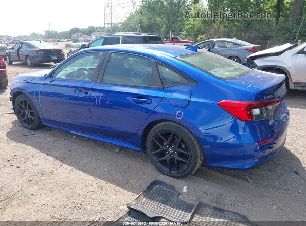 2HGFE2F58NH589359 2022 HONDA CIVIC Blue Rear left