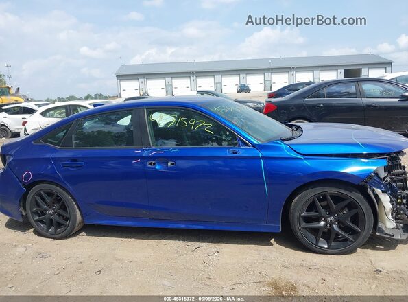 2HGFE2F58NH589359 2022 HONDA CIVIC Blue Rear interior view
