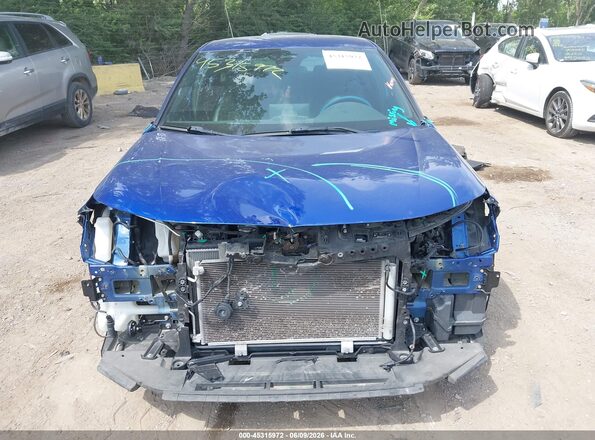 2HGFE2F58NH589359 2022 HONDA CIVIC Blue Instrument cluster view