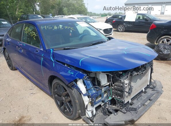 2HGFE2F58NH589359 2022 HONDA CIVIC Blue Front view