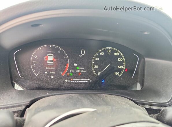 2HGFE2F58PH505608 2023 HONDA CIVIC White Instrument cluster view