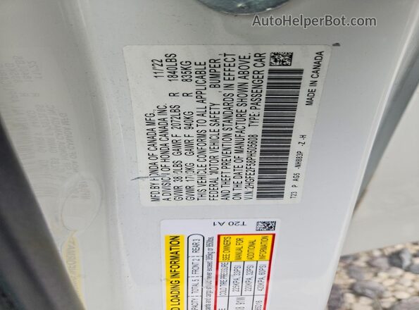 2HGFE2F58PH505608 2023 HONDA CIVIC White Engine compartment view
