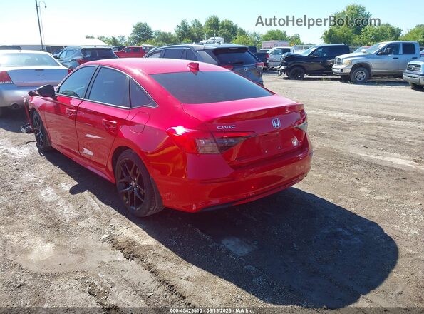 2HGFE2F58PH505849 2023 HONDA CIVIC Red Հետևի ձախ