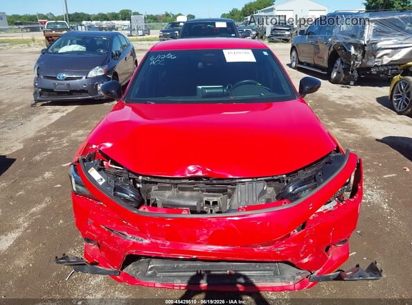 2HGFE2F58PH505849 2023 HONDA CIVIC Red Սարքավորումների վահանակի տեսք