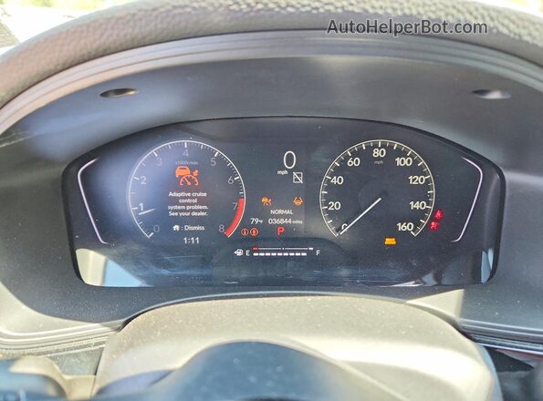 2HGFE2F58PH513286 2023 HONDA CIVIC Синий Вид щитка приборов
