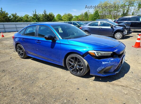 2HGFE2F58PH513286 2023 HONDA CIVIC Синий Передняя правая четверть