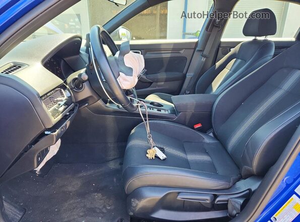 2HGFE2F58PH513286 2023 HONDA CIVIC Синий Вид салона спереди
