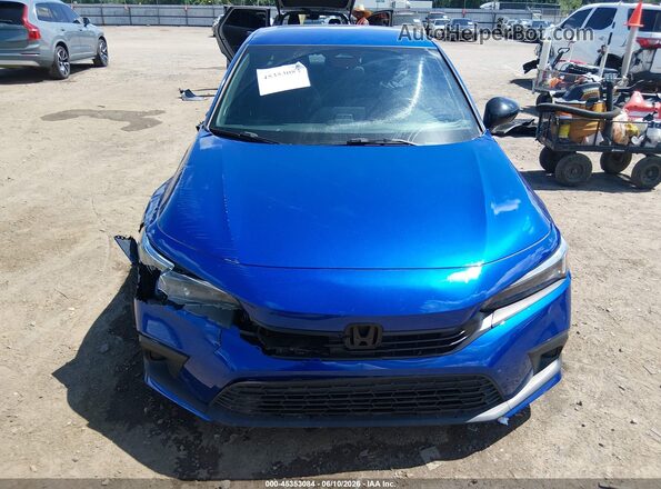 2HGFE2F58PH522991 2023 HONDA CIVIC Blue Instrument cluster view