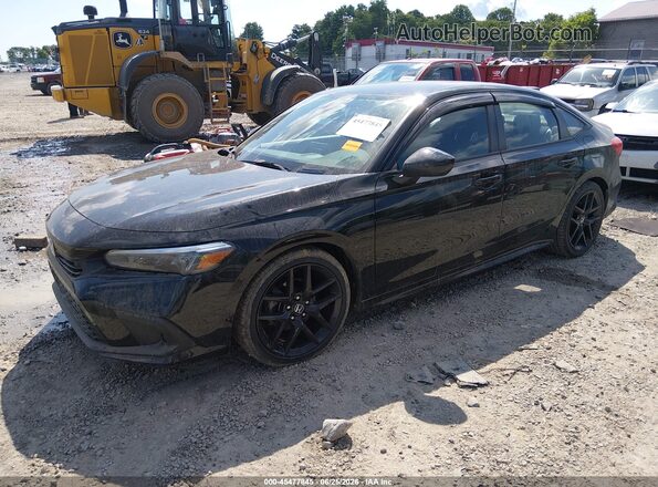 2HGFE2F58PH557983 2023 HONDA CIVIC Black Передня ліва чверть
