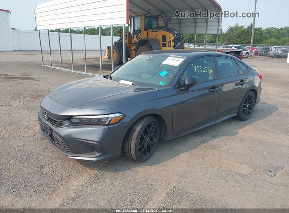 2HGFE2F58PH564030 2023 HONDA CIVIC Gray წინა მარცხენა ხედი სამი მეოთხედიდან