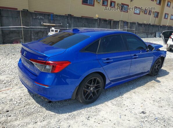 2HGFE2F58RH504882 2024 HONDA CIVIC Синий Задняя правая четверть